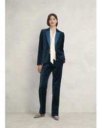 Hobbs - Luna Velvet Straight Trousers - Lyst