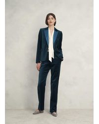 Hobbs - Luna Velvet Straight Trousers - Lyst