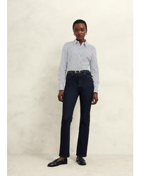 Hobbs - Tailored Cotton-Blend Striped Shirt - Lyst
