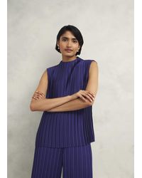 Hobbs - Orla Pleated Blouse - Lyst