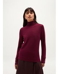 Hobbs - Lara Merino Rollneck Jumper - Lyst