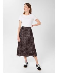 Hobbs - Annette Midi Skirt - Lyst