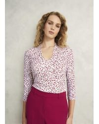 Hobbs - Aimee Printed Top - Lyst