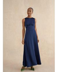 Hobbs - Jemma Satin Dress - Lyst