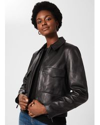 Hobbs - Elise Leather Jacket - Lyst