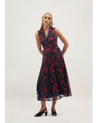 Hobbs - Petite Quin Embroidered Dress - Lyst