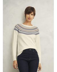 Hobbs - Fair Isle Wool Cashmere Jumper - Lyst