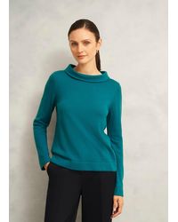 Hobbs - Dark Audrey Cashmere Blend Roll Neck Jumper - Lyst