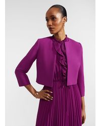 Hobbs - Elize Crepe Jacket - Lyst