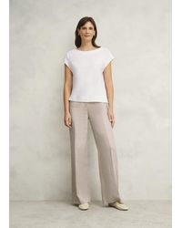 Hobbs - Alycia Cotton Slub T-Shirt - Lyst