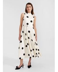 Hobbs - Petite Mia Spot Dress - Lyst