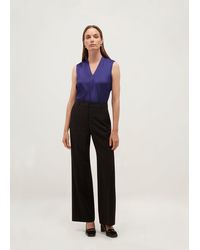 Hobbs - Nia Wide Leg Trousers With Wool - Lyst