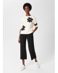 Hobbs - Lula Cropped Trousers With Stretch - Lyst