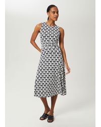 Hobbs - Bayview Jersey Sleeveless Midi Dress - Lyst