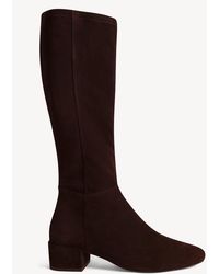Hobbs - Payton Stretch Suede Knee Boots - Lyst