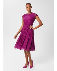 Hobbs - Petite Rosaleen Lace Shift Dress - Lyst