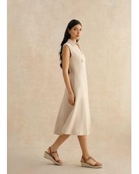 Hobbs - Charlize Linen Dress - Lyst