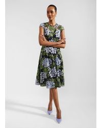 Hobbs - Tia Embroidered Dress - Lyst