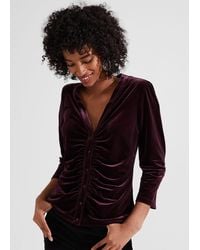 Hobbs - Velvet Hattie Top - Lyst