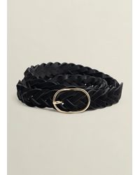 Hobbs - Meera Suede Woven Belt - Lyst