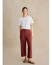 Hobbs - Petite Lillie Linen Cropped Trousers - Lyst