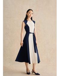 Hobbs - Petite Andrea Colourblock Dress - Lyst