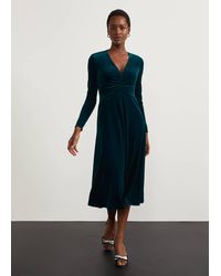 Hobbs - Clifton Velvet Dress - Lyst