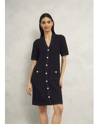Hobbs - Tatton Cotton Blend Knitted Dress - Lyst