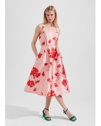 Hobbs - Amoura Fit And Flare Dress - Lyst