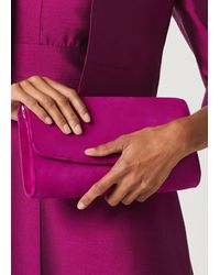 HOBBS Ladies Waterlily Green Silk Blend Box Clutch Bag Handbag BNWT RRP89 