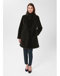 Hobbs - Maddox Faux Fur Coat - Lyst