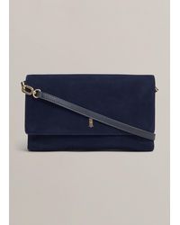 Hobbs - Ashley Suede Clutch - Lyst