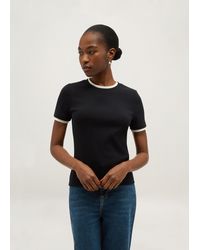 Hobbs - Kali Double Layer Ribbed T-Shirt - Lyst