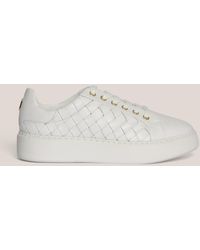 Hobbs - Ada Woven Leather Trainers - Lyst