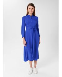 Hobbs - Meadow Belted Fit And Flare Dress - Lyst