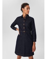 Hobbs - Lulu Denim Dress - Lyst