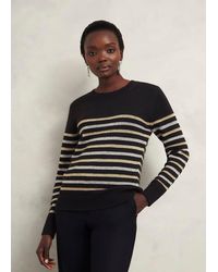 Hobbs - Destiny Sparkle Stripe Jumper - Lyst