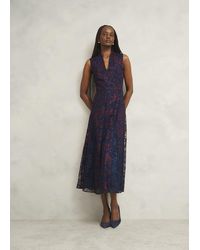 Hobbs - Petite Quin Embroidered Dress - Lyst