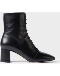 Various Sizes RRP £239. Hobbs Harper Black Leather Ankle Boots