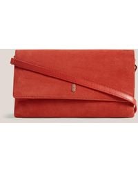 Hobbs - Ashley Suede Clutch - Lyst