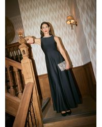 Hobbs - Anne Satin Maxi Dress - Lyst