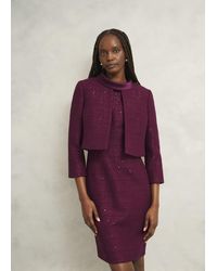 Hobbs - Prisha Sequin Tweed Jacket - Lyst