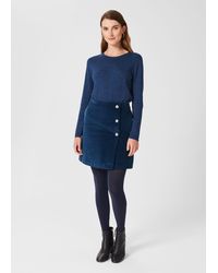 Hobbs - Lennox Velvet Skirt - Lyst