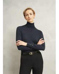 Hobbs - Lara Merino Rollneck Jumper - Lyst