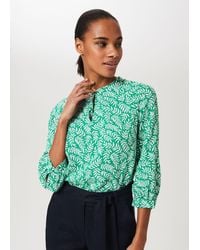 Hobbs - Izara Printed Blouse - Lyst