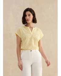 Hobbs - Joanna Broderie Top - Lyst