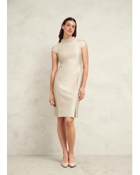 Hobbs - Katherine Silk Blend Dress - Lyst