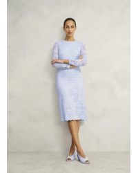 Hobbs - Ottilie Lace Sequin Dress - Lyst