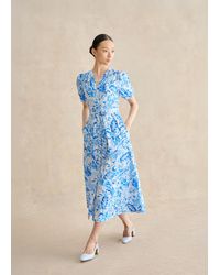 Hobbs - Libby Cotton Paisley Dress - Lyst