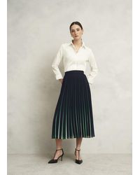 Hobbs - Vida Pleated Skirt - Lyst